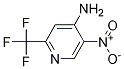 5-nitro-2-(trifluoromethyl)pyridin-4-amine结构式