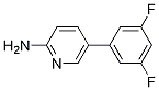 2-Amino-5-(3,5-difluorophenyl)pyridine结构式