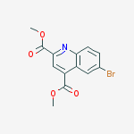 Structure of 6-Bromo-2,4-quinolinedicarboxylic acid dimethyl ester