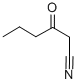 Structure of 3-OXOHEXANENITRILE