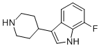 Chemical structure of 7-FLUORO-3-(4-PIPERIDINYL)-1H-INDOLE