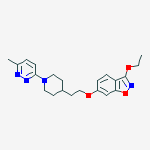3-ethoxy-6-[2-[1-(6-methylpyridazin-3-yl)piperidin-4-yl]ethoxy]-1,2-benzoxazole结构式