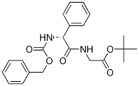 Structure of (R)-tert-butyl 2-(2-(benzyloxycarbonylamino)-2-phenylacetamido)acetate