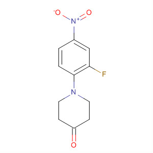 Structure of 4-Piperidinone, 1-(2-fluoro-4-nitrophenyl)-