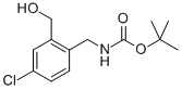 Structure of TERT-BUTYL [4-CHLORO-2-(HYDROXYMETHYL)BENZYL]CARBAMATE