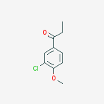 1-(3-chloro-4-methoxyphenyl)-1-propanone结构式