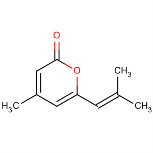 Structure of 2H-Pyran-2-one, 4-methyl-6-(2-methyl-1-propenyl)-