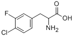 Structure of 4-CHLORO-3-FLUORO-DL-PHENYLALANINE