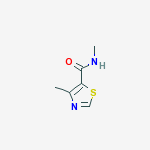 Structure of 5-THIAZOLECARBOXAMIDE,N,4-DIMETHYL-
