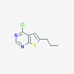 4-chloro-6-propylthieno[2,3-d]pyrimidine结构式