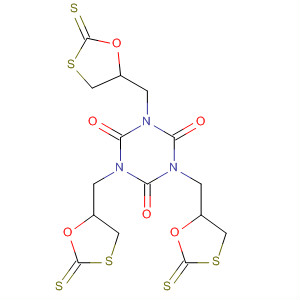 Structure of 1,3,5-Triazine-2,4,6(1H,3H,5H)-trione,1,3,5-tris[(2-thioxo-1,3-oxathiolan-5-yl)methyl]-