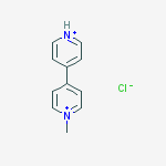 Structure of 4,4-Bipyridinium, 1-methyl-, chloride