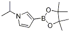 1H-Pyrrole, 1-(1-methylethyl)-3-(4,4,5,5-tetramethyl-1,3,2-dioxaborolan-2-yl)-结构式