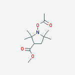 Structure of 1-ACETOXY-3-METHOXYCARBONYL-2,2,5,5-TETRAMETHYLPYRROLIDINE