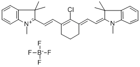 Structure of 2-(2-(2-CHLORO-3-[2-(1,3,3-TRIMETHYL-2,3-DIHYDRO-1H-2-INDOLYLIDEN)ETHYLIDENE]-1-CYCLOHEXENYL)-1-ETHENYL)-1,3,3-TRIMETHYL-3H-INDOLIUM