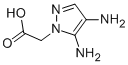 Structure of 1H-Pyrazole-1-aceticacid, 4,5-diamino-