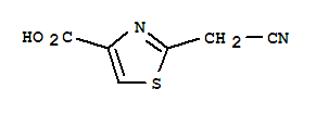 Structure of 4-Thiazolecarboxylicacid, 2-(cyanomethyl)-