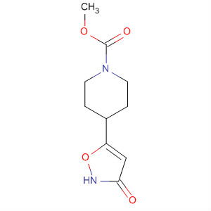 1-Piperidinecarboxylic acid, 4-(2,3-dihydro-3-oxo-5-isoxazolyl)-, methylester结构式