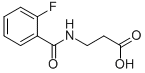 Structure of 3-[(2-FLUOROBENZOYL)AMINO]PROPANOIC ACID