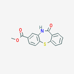 Dibenzo[b,f][1,4]thiazepine-8-carboxylic acid, 10,11-dihydro-11-oxo结构式
