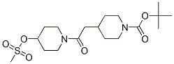 Structure of TERT-BUTYL 4-{2-[4-(MESYLOXY)PIPERIDIN-1-YL]-2-OXOETHYL}PIPERIDINE-1-CARBOXYLATE