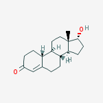 Chemical structure of 17alpha-Hydroxyestr-4-en-3-one