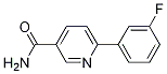 Structure of 3-Pyridinecarboxamide, 6-(3-fluorophenyl)-