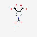 Structure of CIS-N-BOC-PYRROLIDINE-3,4-DICARBOXYLIC ACID