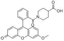 1-(O-METHYLFLUORESCEINYL)PIPERIDINE-4-C结构式