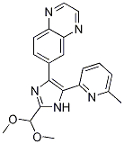 Structure of 6-[2-(Dimethoxymethyl)-4-(6-methyl-2-pyridinyl)-1H-imidazol-5-yl] quinoxaline