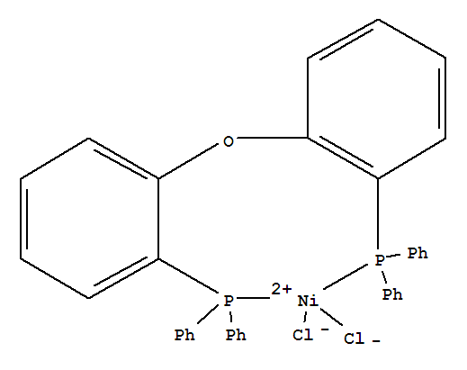 Structure of Nickel,dichloro[(oxydi-2,1-phenylene)bis[diphenylphosphine-kP]]-, (T-4)- (9CI)