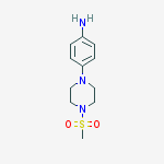 Structure of 4-(4-methylsulfonylpiperazin-1-yl)aniline