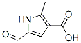 Structure of 1H-Pyrrole-3-carboxylicacid, 5-formyl-2-methyl-