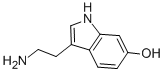 Chemical structure of 6-hydroxytryptamine