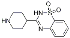 2H-1,2,4-Benzothiadiazine, 3-(4-piperidinyl)-, 1,1-dioxide结构式