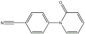 4-(2-氧代-1(2H)-吡啶基)苯腈结构式