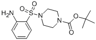 Structure of 4-(2-AMINOBENZENESULFONYL)PIPERAZINE-1-CARBOXYLIC ACID TERT-BUTYL ESTER