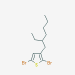 Structure of 2,5-Dibromo-3-(2-ethylhexyl)thiophene
