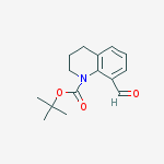Structure of Tert-butyl 8-formyl-3,4-dihydro-2h-quinoline-1-carboxylate