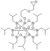 Structure of PSS-(3-GLYCIDYL)PROPOXY-HEPTAISOBUTYL S&