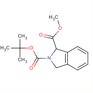 Structure of 2H-Isoindole-1,2-dicarboxylic acid, 1,3-dihydro-, 2-(1,1-dimethylethyl)1-methyl ester