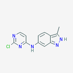 Structure of N-(2-chloro-4-pyrimidinyl)-3-methyl-1H-Indazol-6-amine