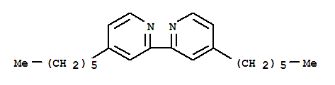 4,4'-Dihexyl-2,2'-bipyridine结构式