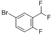 4-溴-2-二氟甲基-1-氟苯结构式