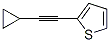 Thiophene,2-(2-cyclopropylethynyl)-结构式