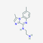 Structure of N'-(1,8-dimethylimidazo[1,2-a]quinoxalin-4-yl)ethane-1,2-diamine