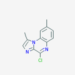 Imidazo[1,2-a]quinoxaline, 4-chloro-1,8-dimethyl-结构式