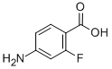 4-氨基-2-氟苯甲酸结构式