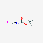 Structure of tert-Butyl ((1R)-2-iodo-1-methylethyl)carbamate