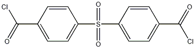 Structure of Benzoyl chloride, 4,4'-sulfonylbis-